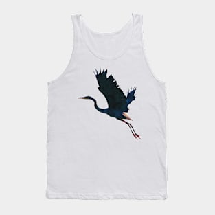 Great Blue Heron Flying Tank Top